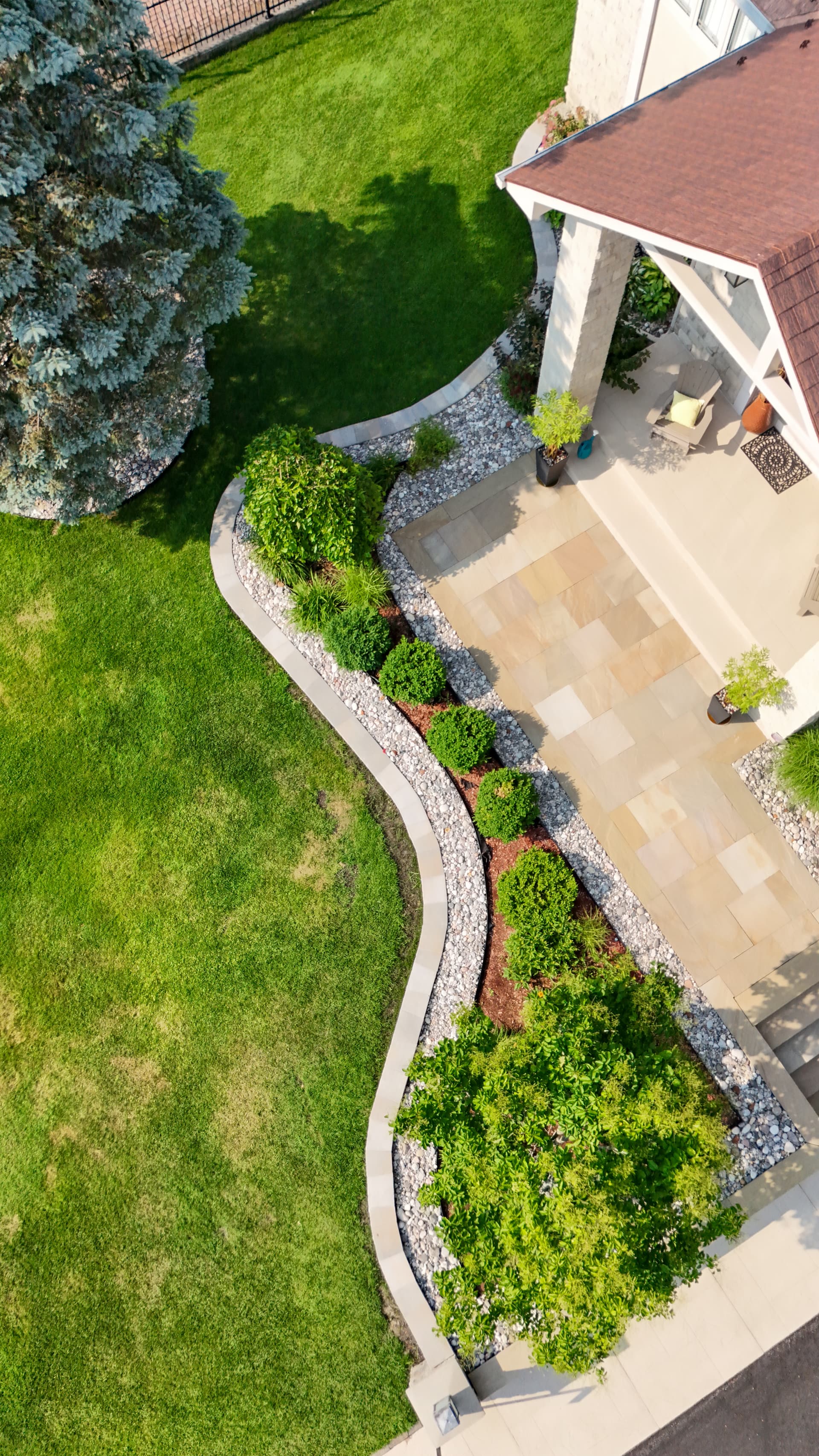 Landscaped garden on the South Shore