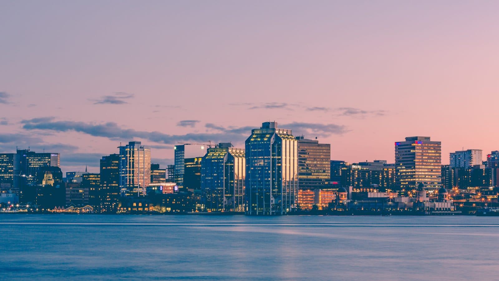 Halifax Harbour sunset skyline